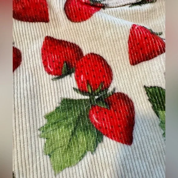 EUC! Kip & Co Girls Strawberry Corduroy Pants – Cute Retro Cottagecore, sz 8 🍓 - Picture 5 of 9